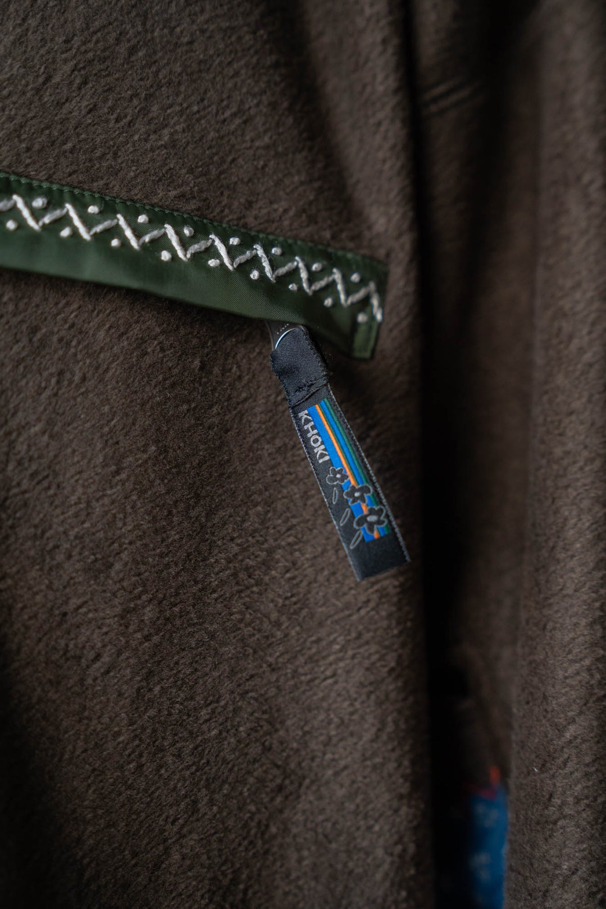Quilt fleece pullover