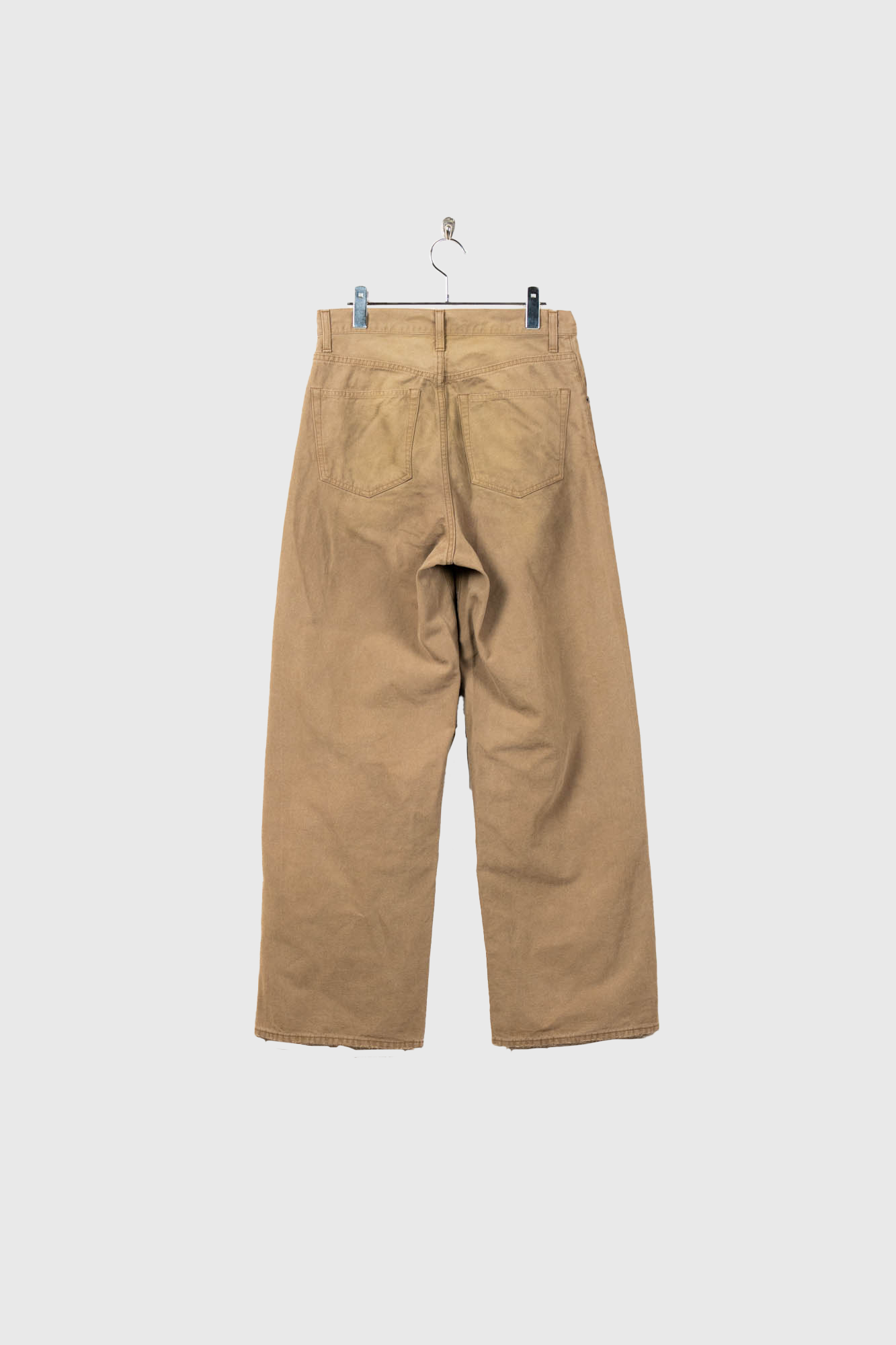 SULFUR DYED OXFORD VINTAGE WIDE PANTS(ST.1395)