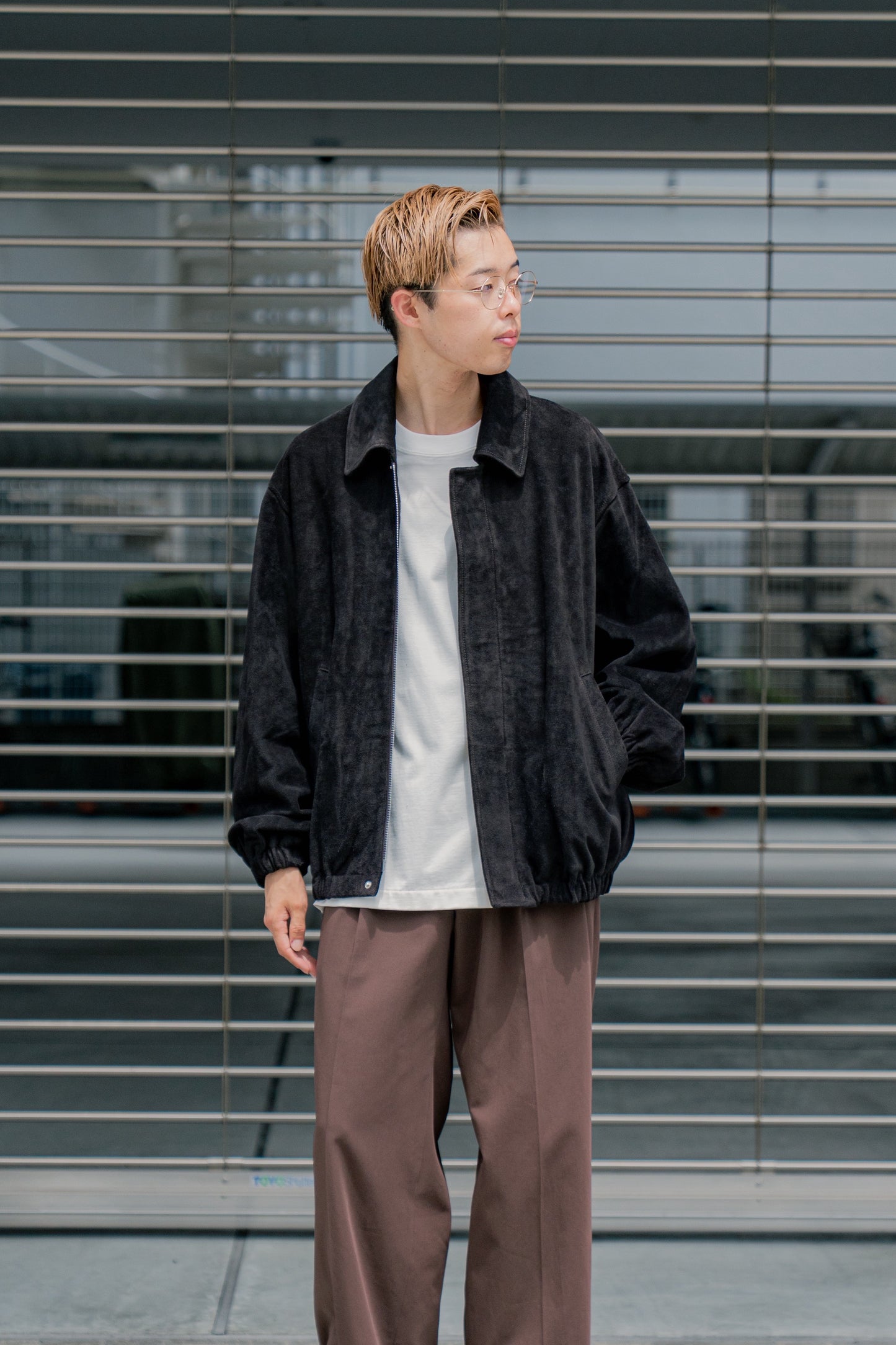 COW SUEDE ZIP SHORT JACKET(ST.1217)