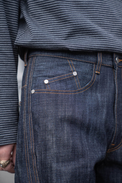 3D TWISTED WIDE LEG JEANS