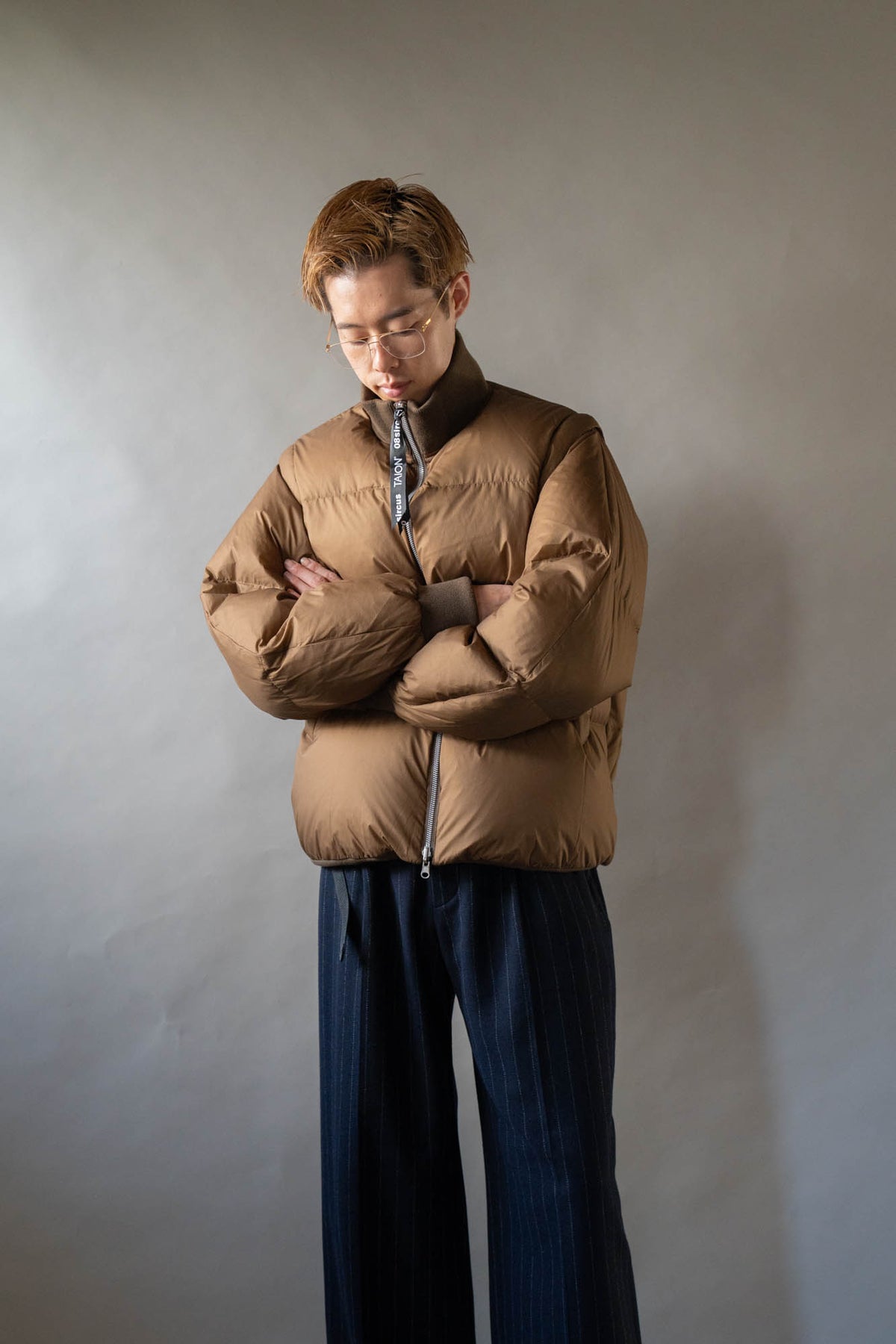 08sircus × TAION Down detachable bomber reversible