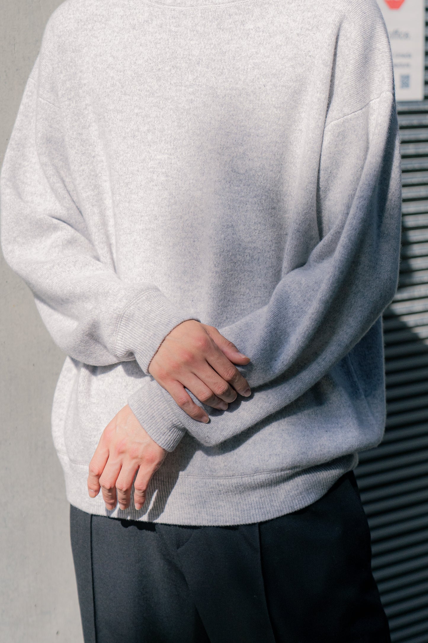 PURE CASHMERE SWEAT KNIT PO