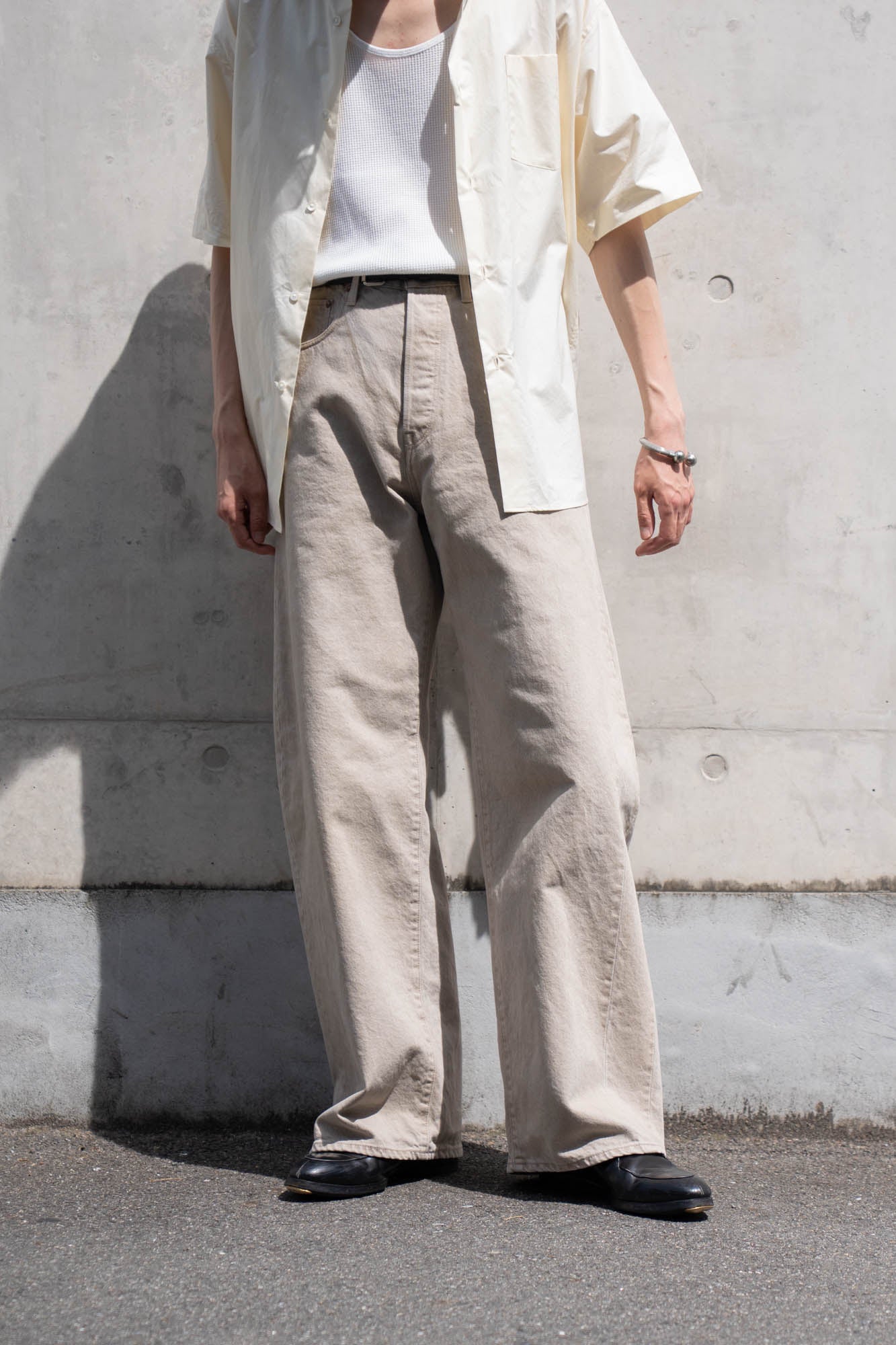 DEFORMATION WIDE COLOR DENIM PANTS(ST.1565)