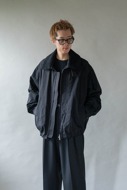 DETATCHABLE COLLAR RESIN-FINISH COTTON JACKET(ST.1576)