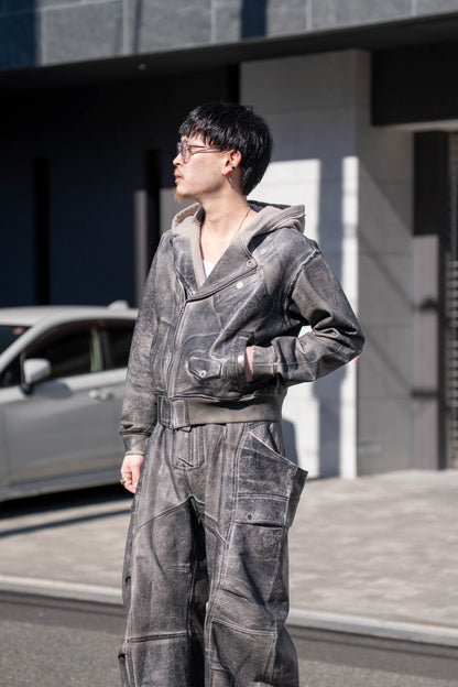 CRACKING COATED RIDERS PARKA .15