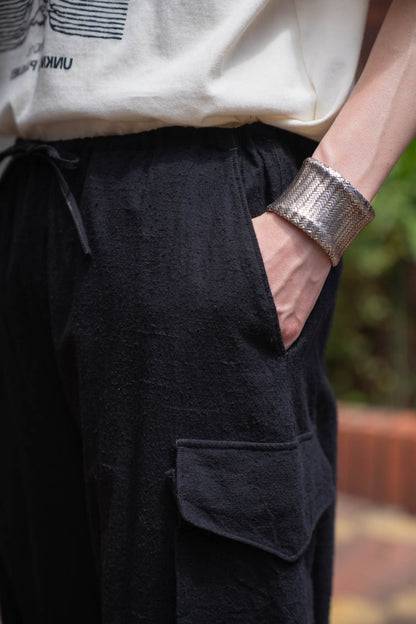 Silk/Cotton Nep Side Seamless 4P Pants