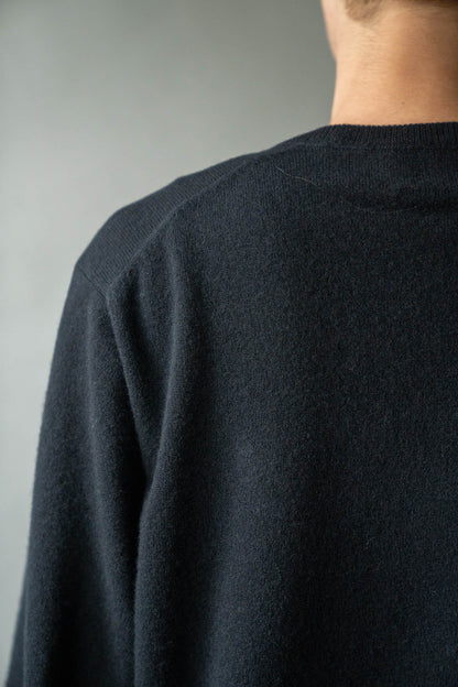 EXTRA FINE WOOL KNIT CREW NECK LS(ST.1634)