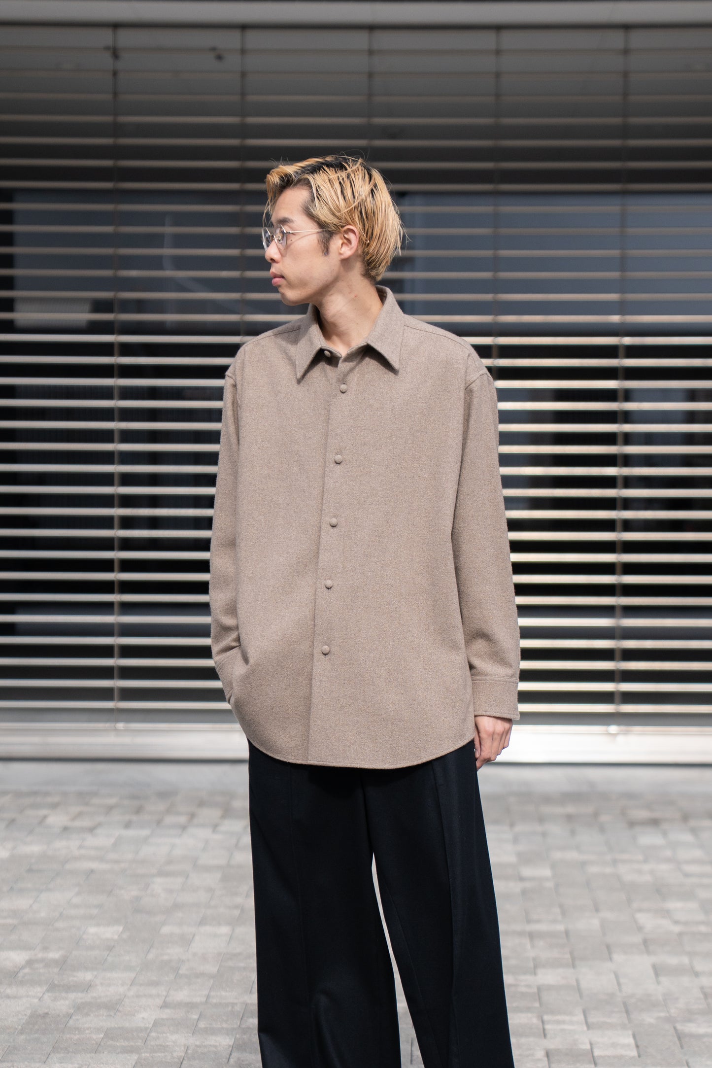 cashmere natural shirt