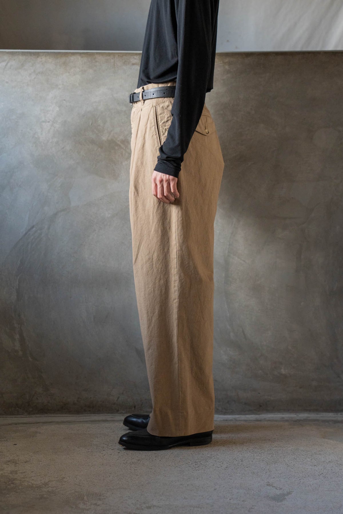 GD INVERTED PLEAT TROUSERS