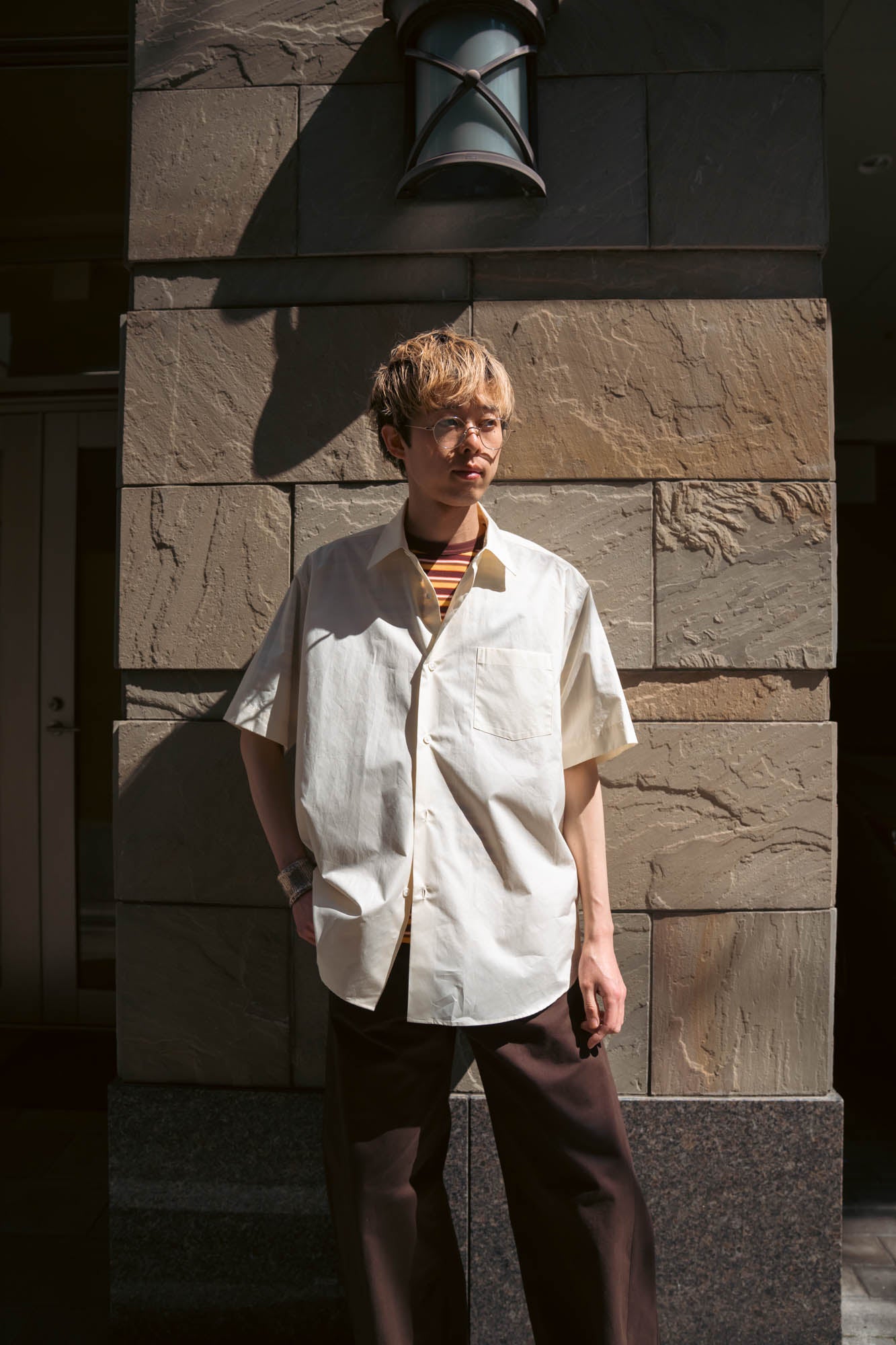 SUVIN COTTON OVERSIZED SS SHIRT(ST.1497)