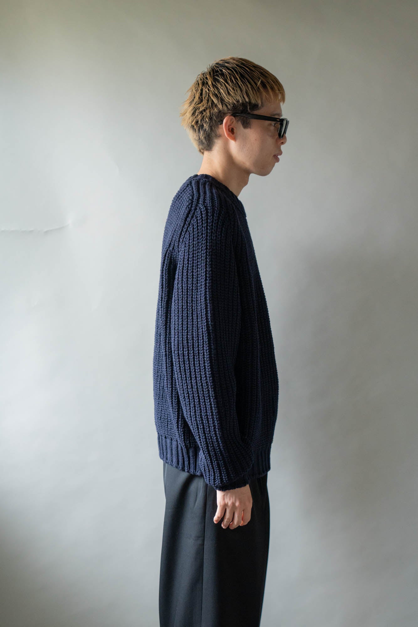 Belt. Slit Knit in Merinos d`Arles