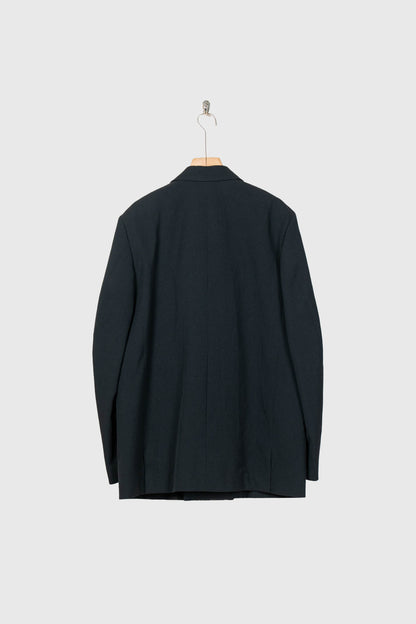 Wool Gabardine Double-Breasted Jacket
