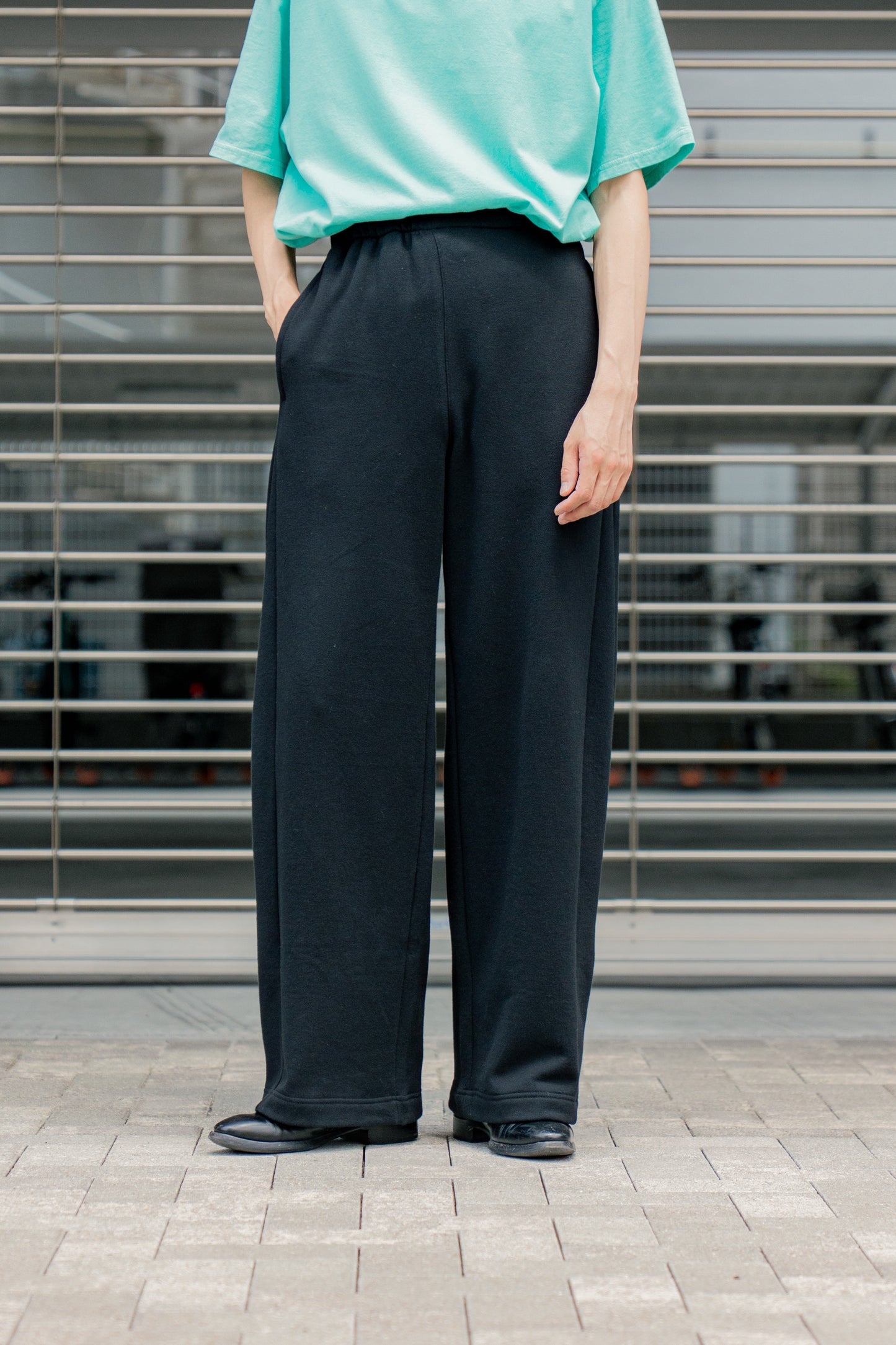 YAK/COTTON SWEAT EASY TROUSERS(ST.1288)