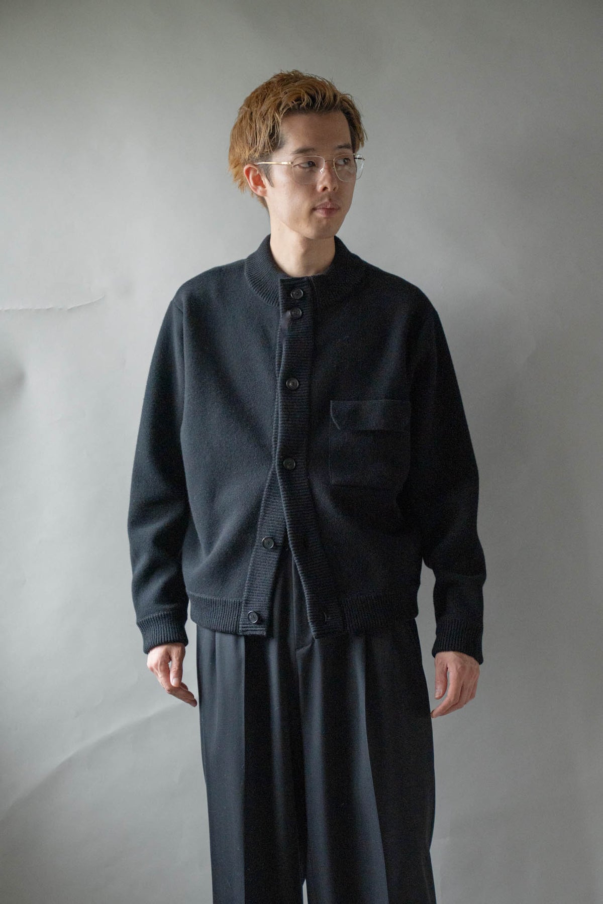 CREW NECK CARDIGAN for sign