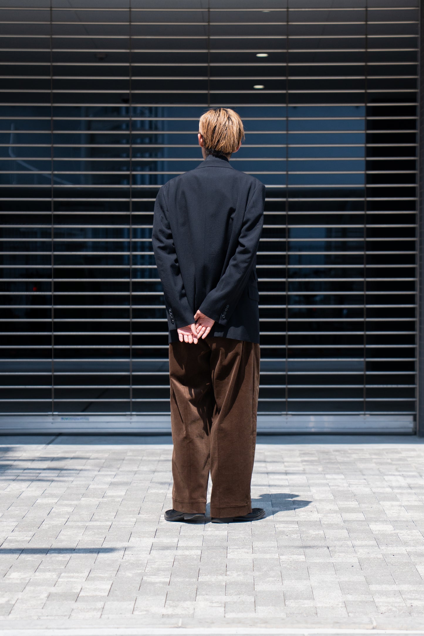 CORDUROY 2TUCK WIDE TROUSERS