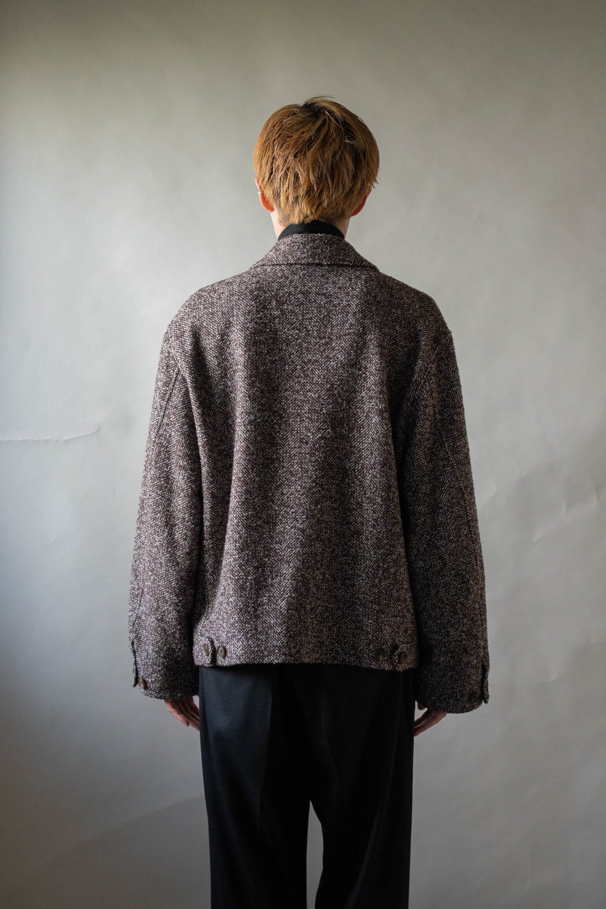 LOOP TWEED SEAM POCKET BLOUSON