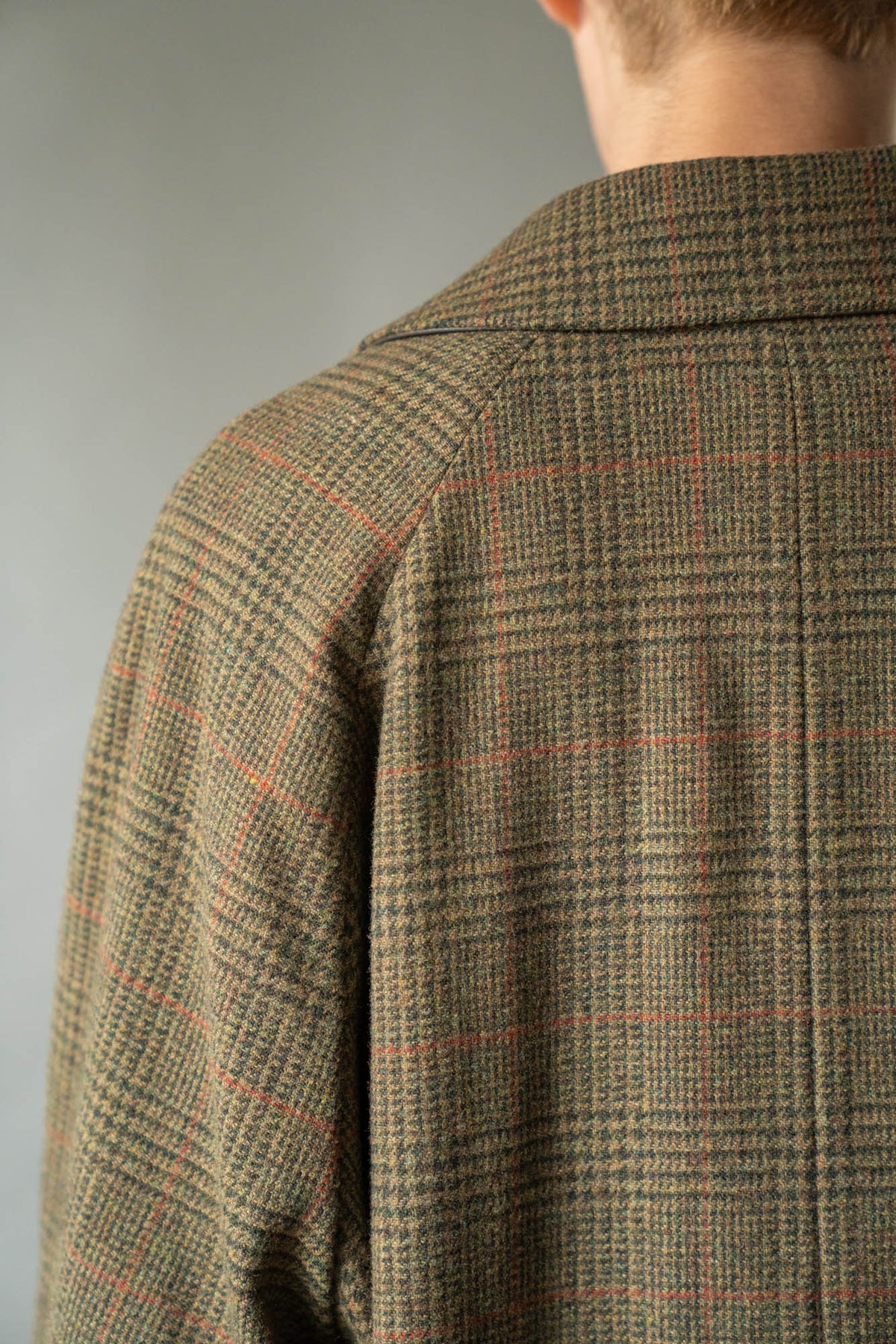 BRITISH TWEED RAGLAN SLEEVE BALMACAAN COAT(ST.1536)