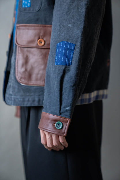 Vintage-finished work jacket