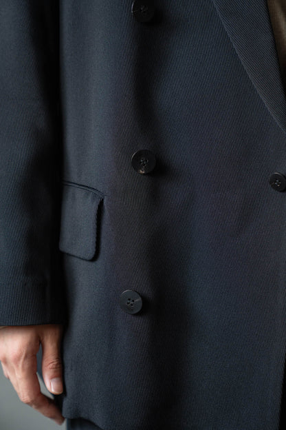 Double-breasted Jacket in Rayon Tricotine
