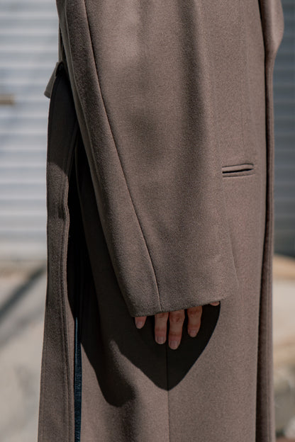 OVERSIZED MAXI-LENGTH DOUBLE BREASTED COAT