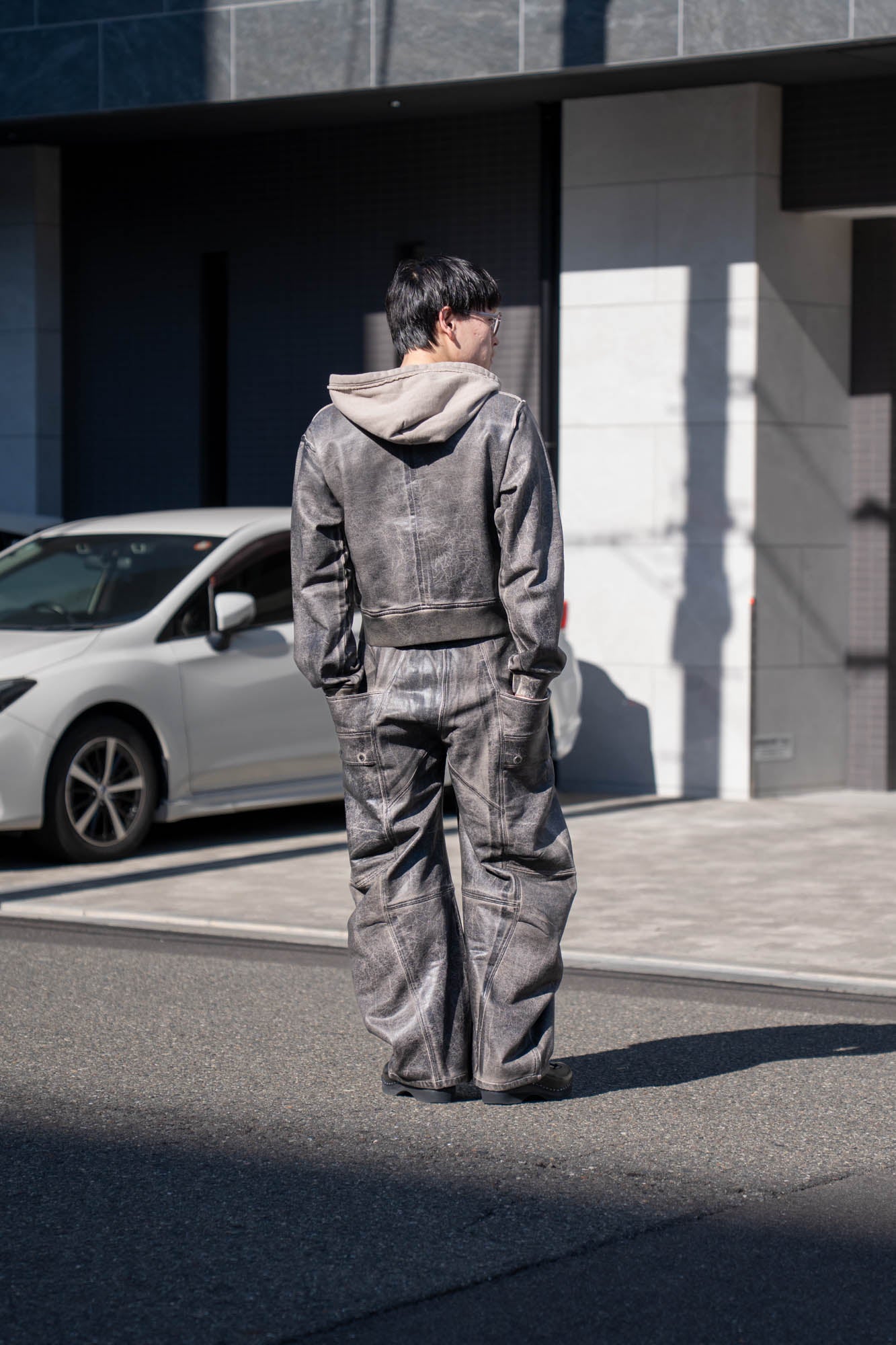 CRACKING COATED RIDERS PARKA .15