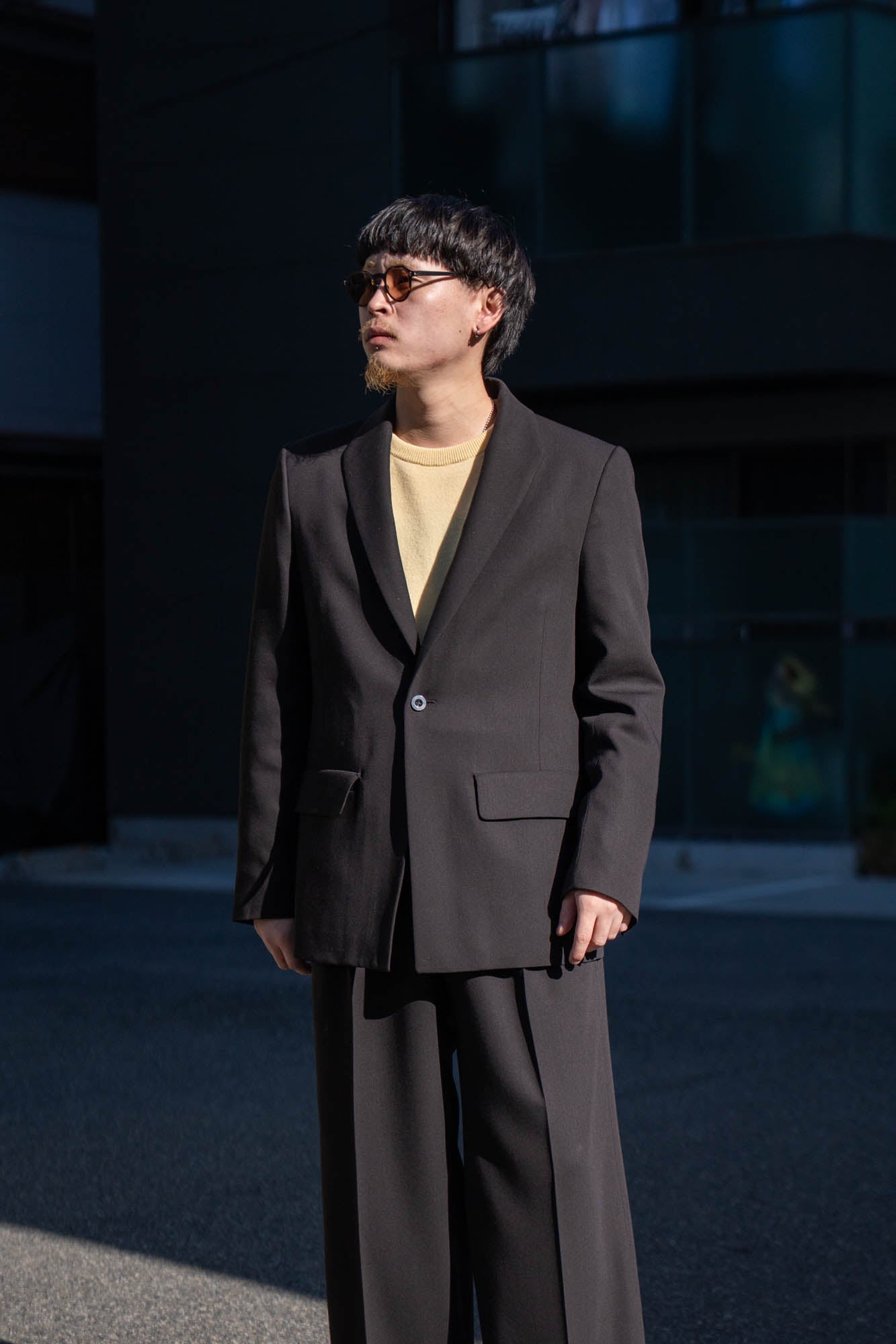MODIFIED SHAWL COLLAR JACKET