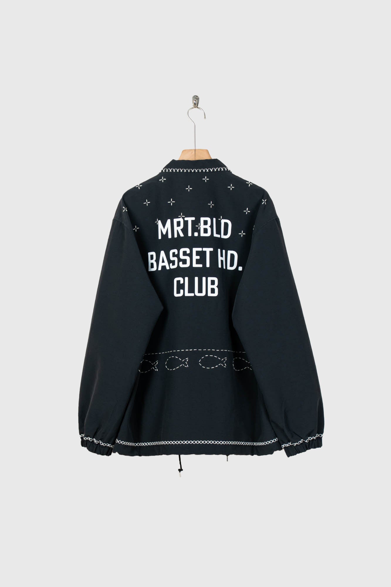 Cross-stitch coach jacket