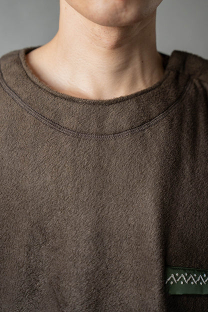 Quilt fleece pullover