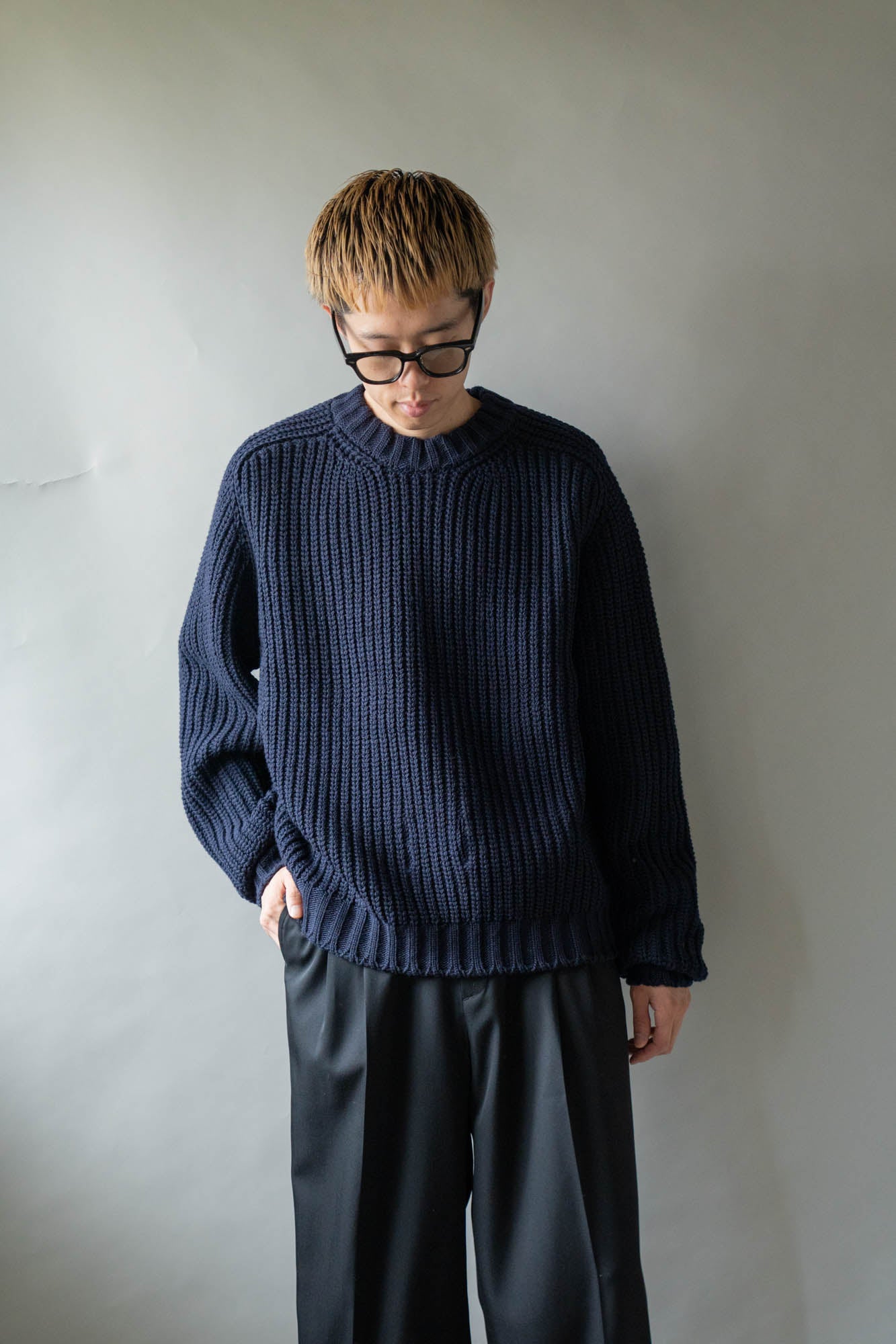 Belt. Slit Knit in Merinos d`Arles