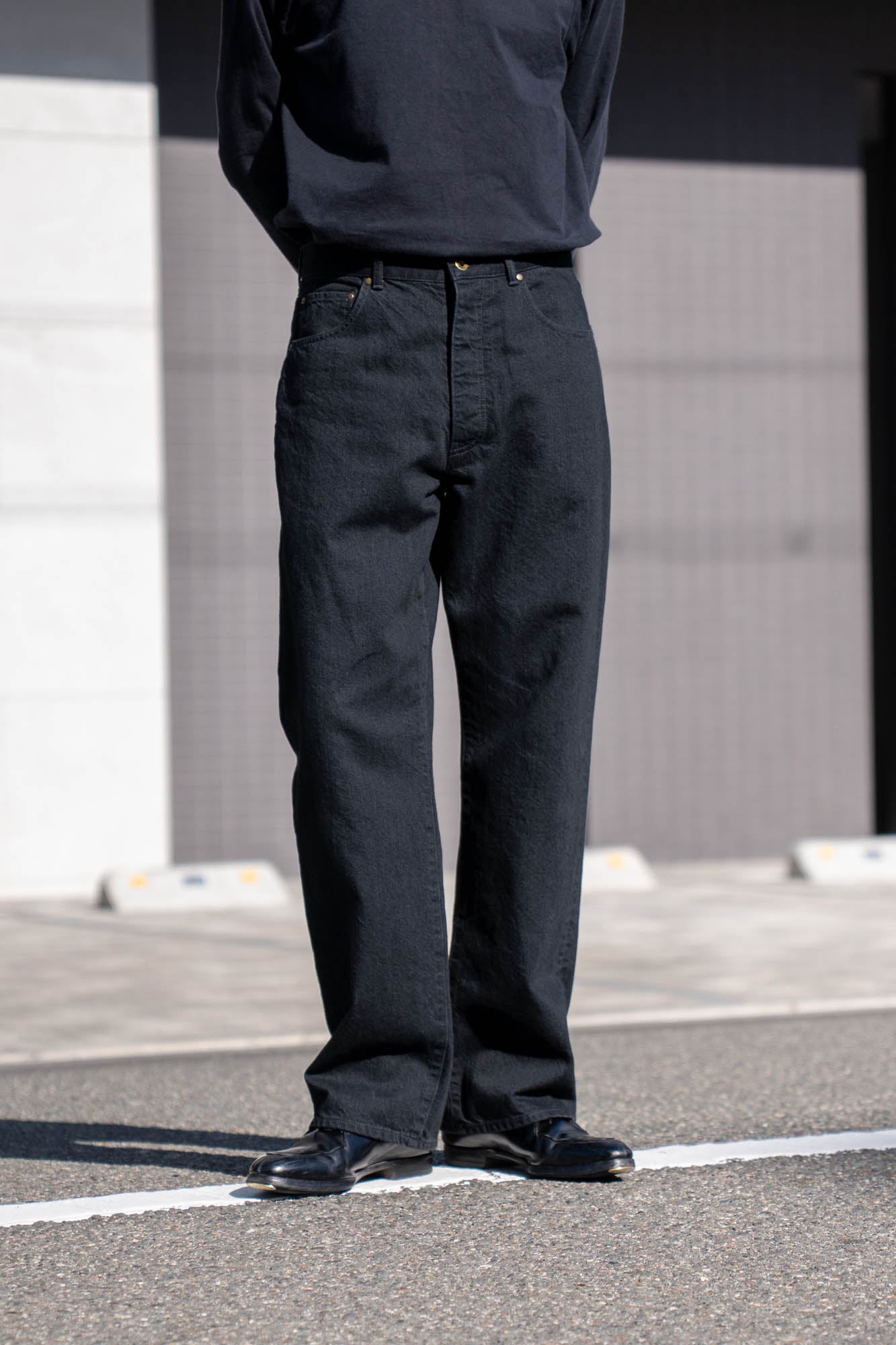 CO/HE PURE STRAIGHT DENIM