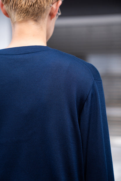 SILK HENLEY NECK PULL OVER / SLPO