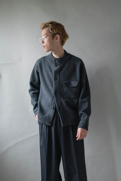 CREW NECK CARDIGAN