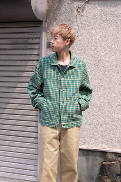 WASHED CHECK JACKET
