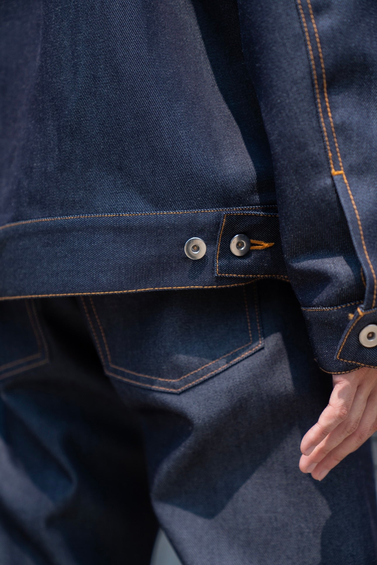 DENIM JACKET IN WOOL DENIM