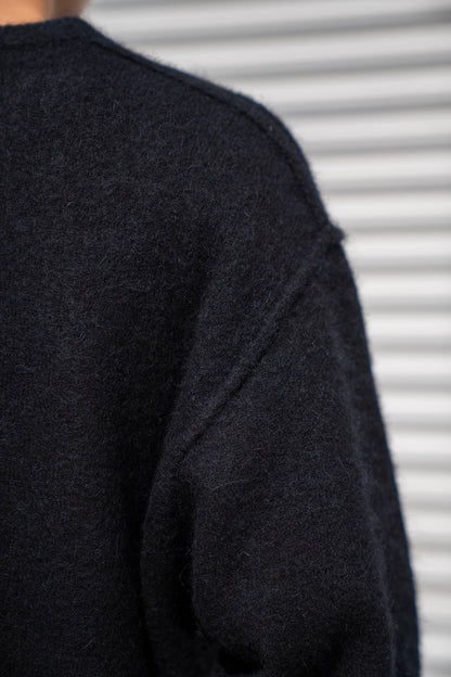 WOOL/ALPACA KNIT CREW NECK LS(ST.1294)