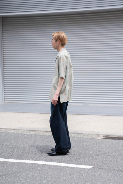 cotton ikat check shirt
