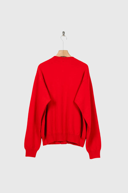 Wool knit cardigan for sign