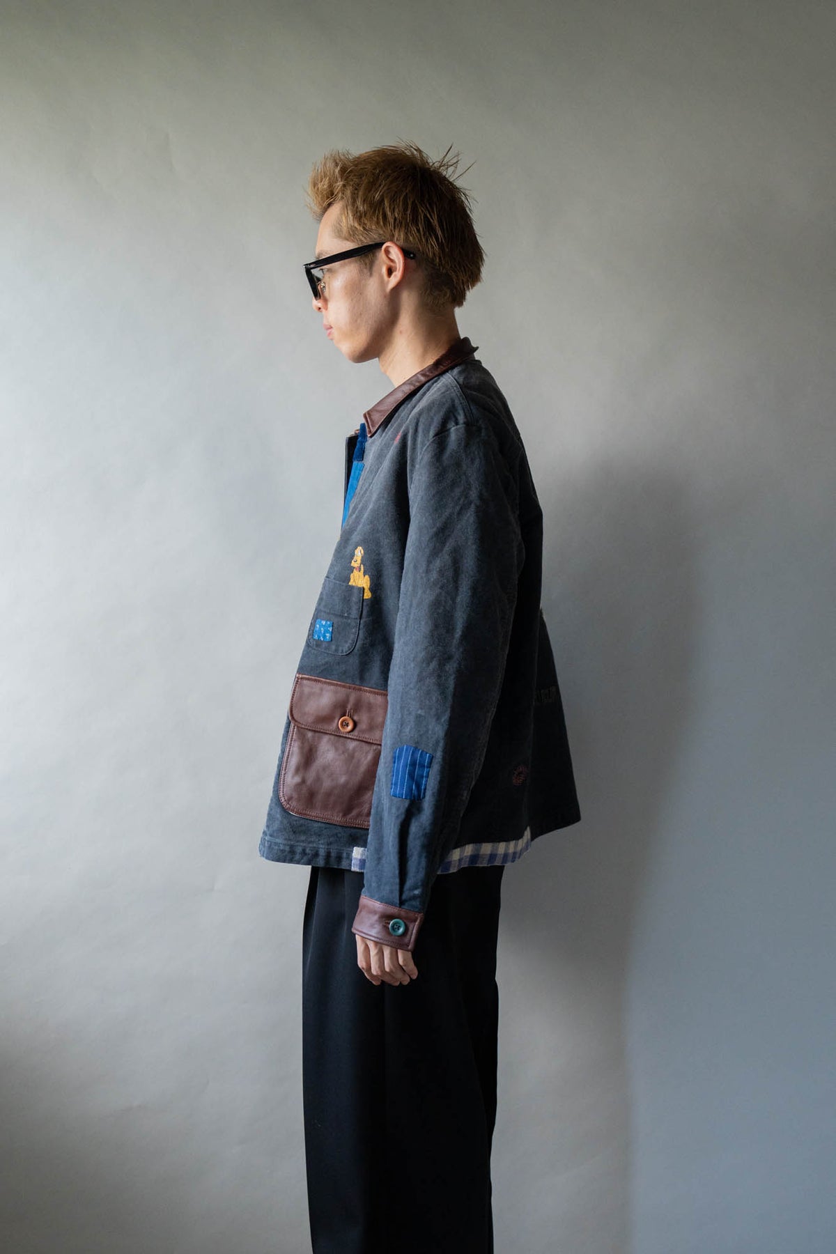 Vintage-finished work jacket