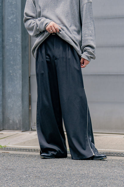 Dobby cloth side zip pants