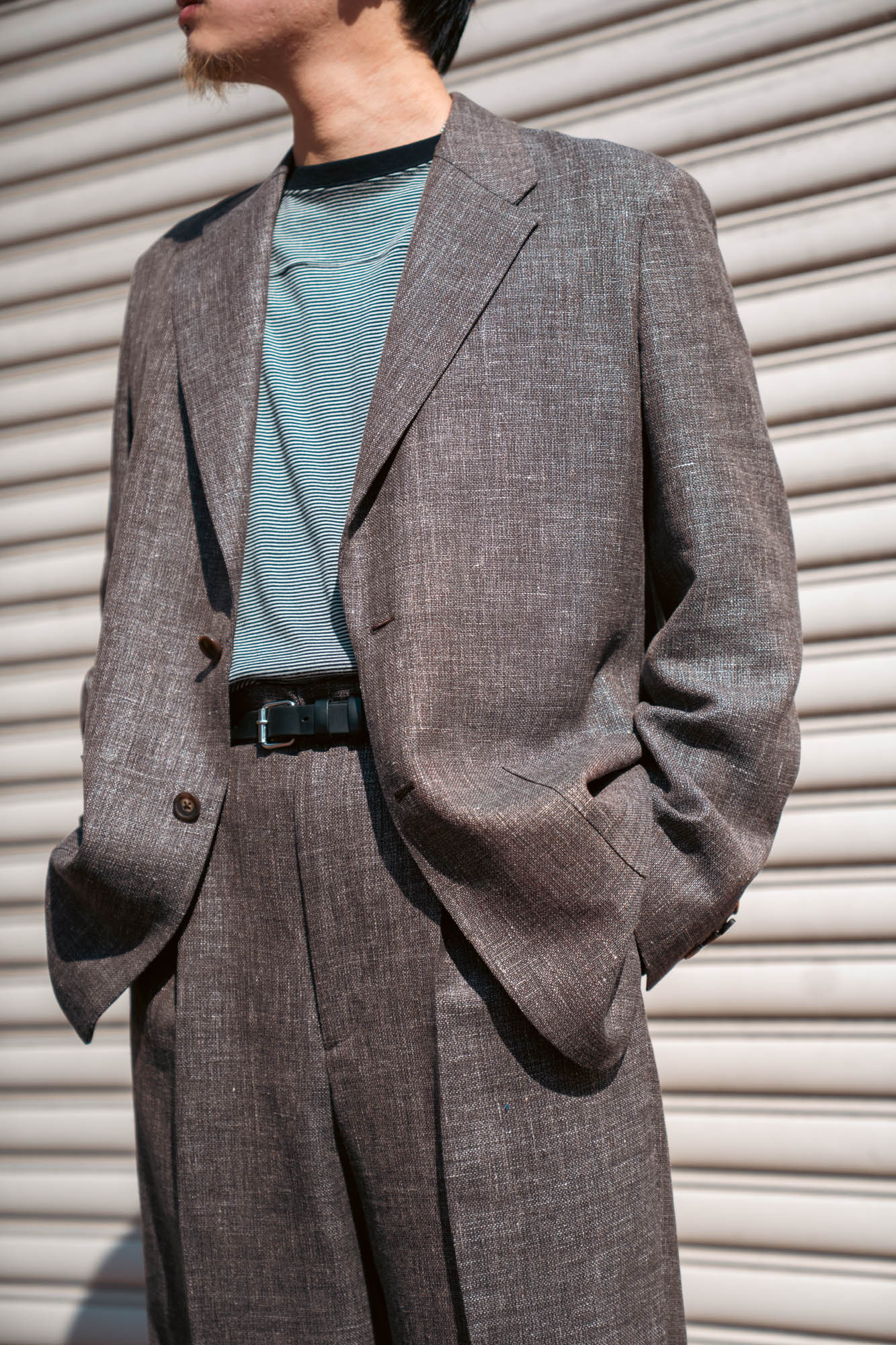 WOOL LINEN 2B JACKET
