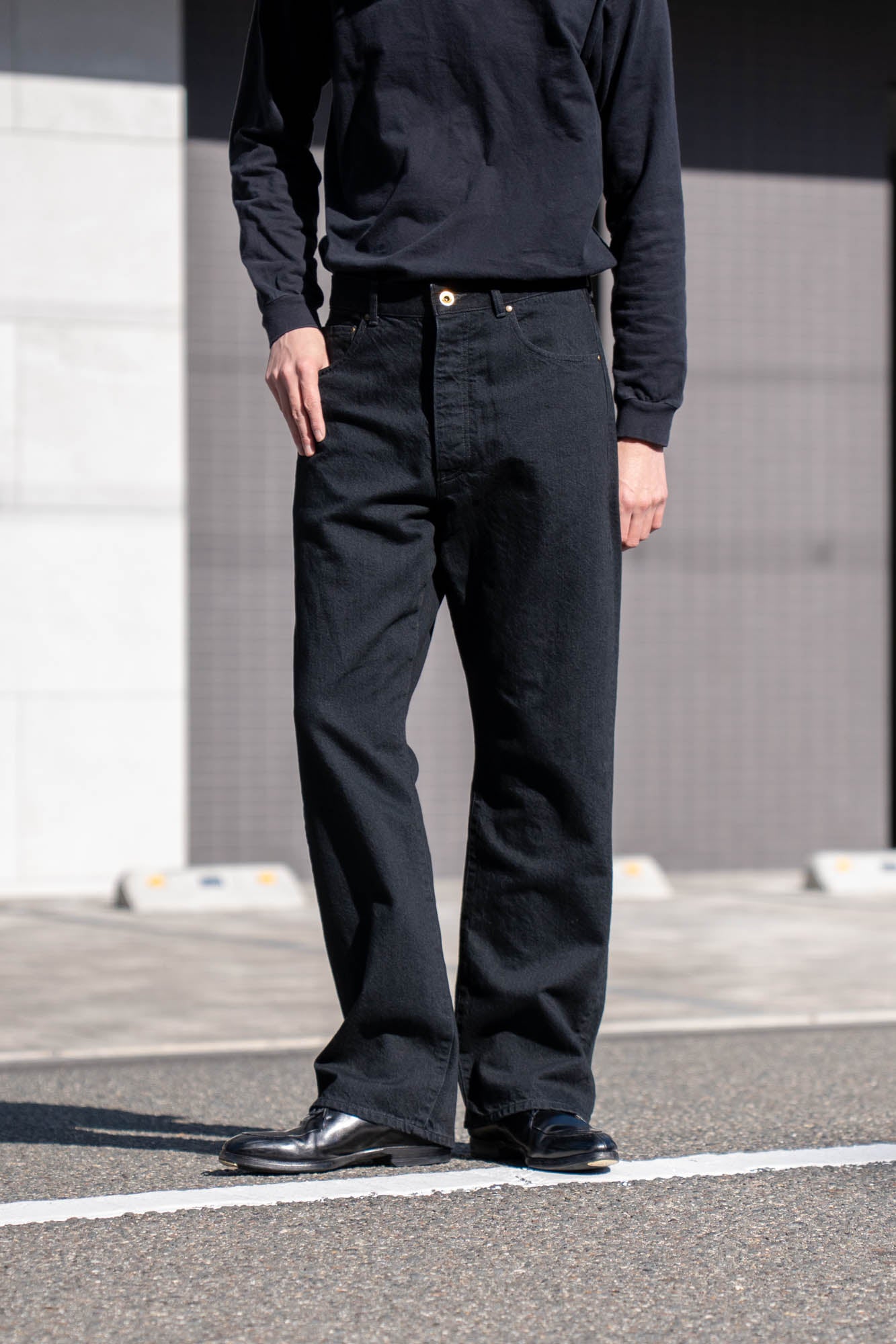 CO/HE PURE STRAIGHT DENIM