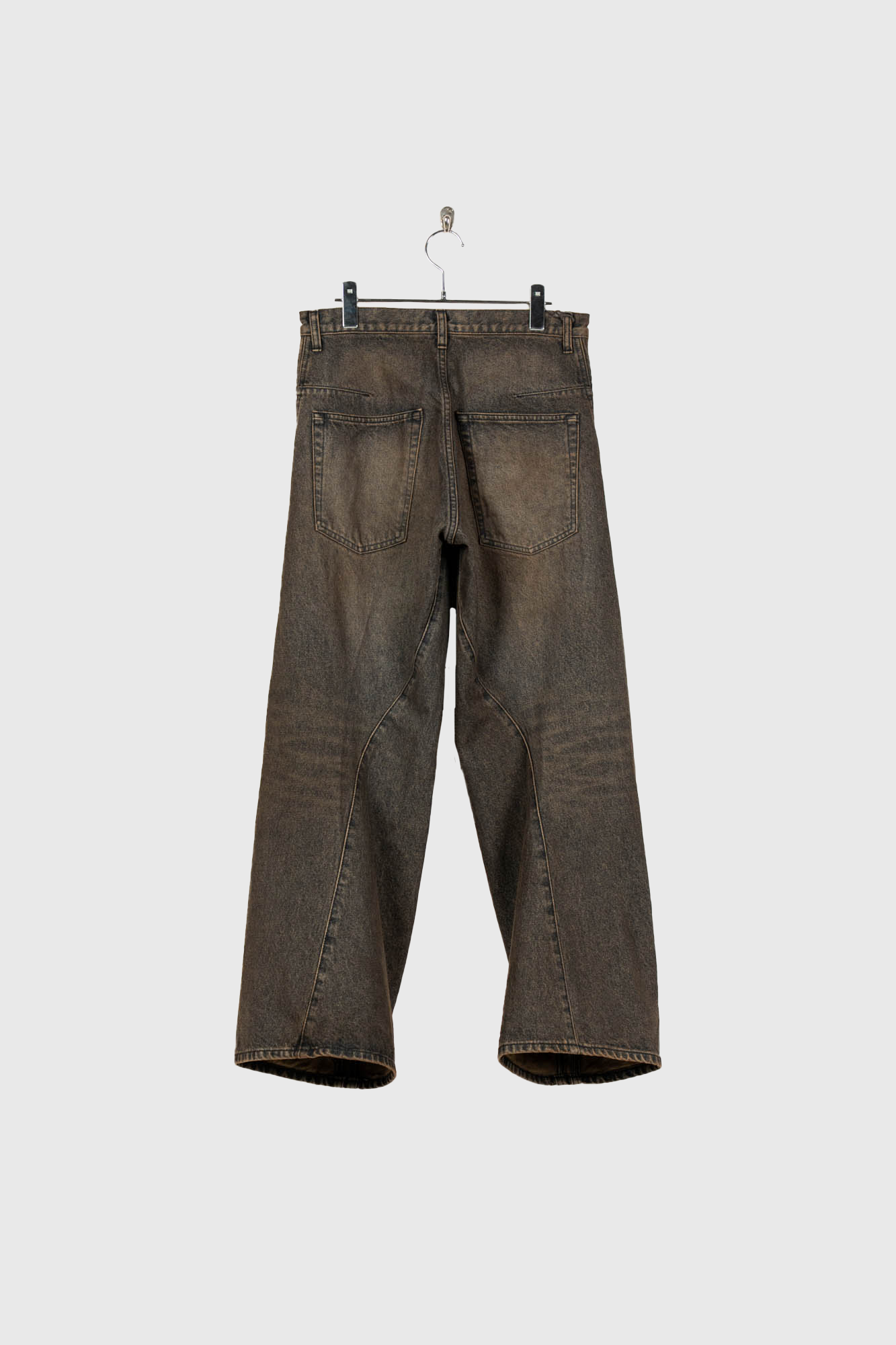 3D TWISTED WIDE LEG JEANS