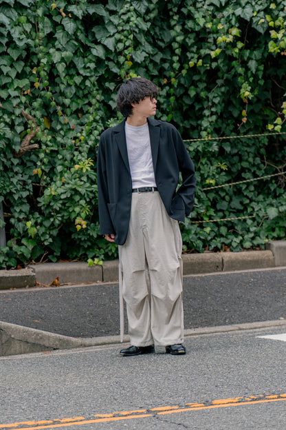 Wo/Ny poplin parachute pants