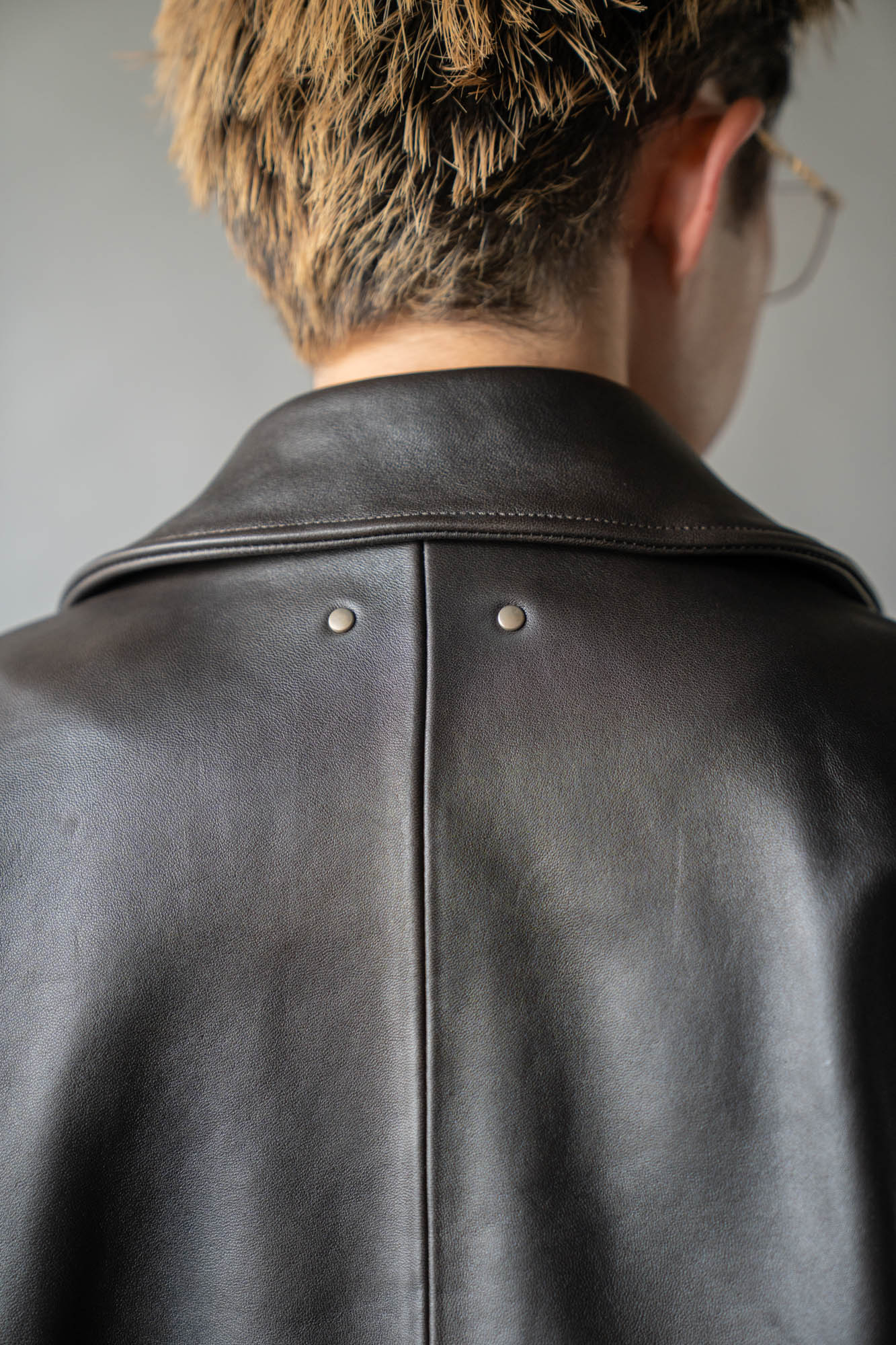 SHEEP LEATHER ZIP SHORT JACKET(ST.1555)