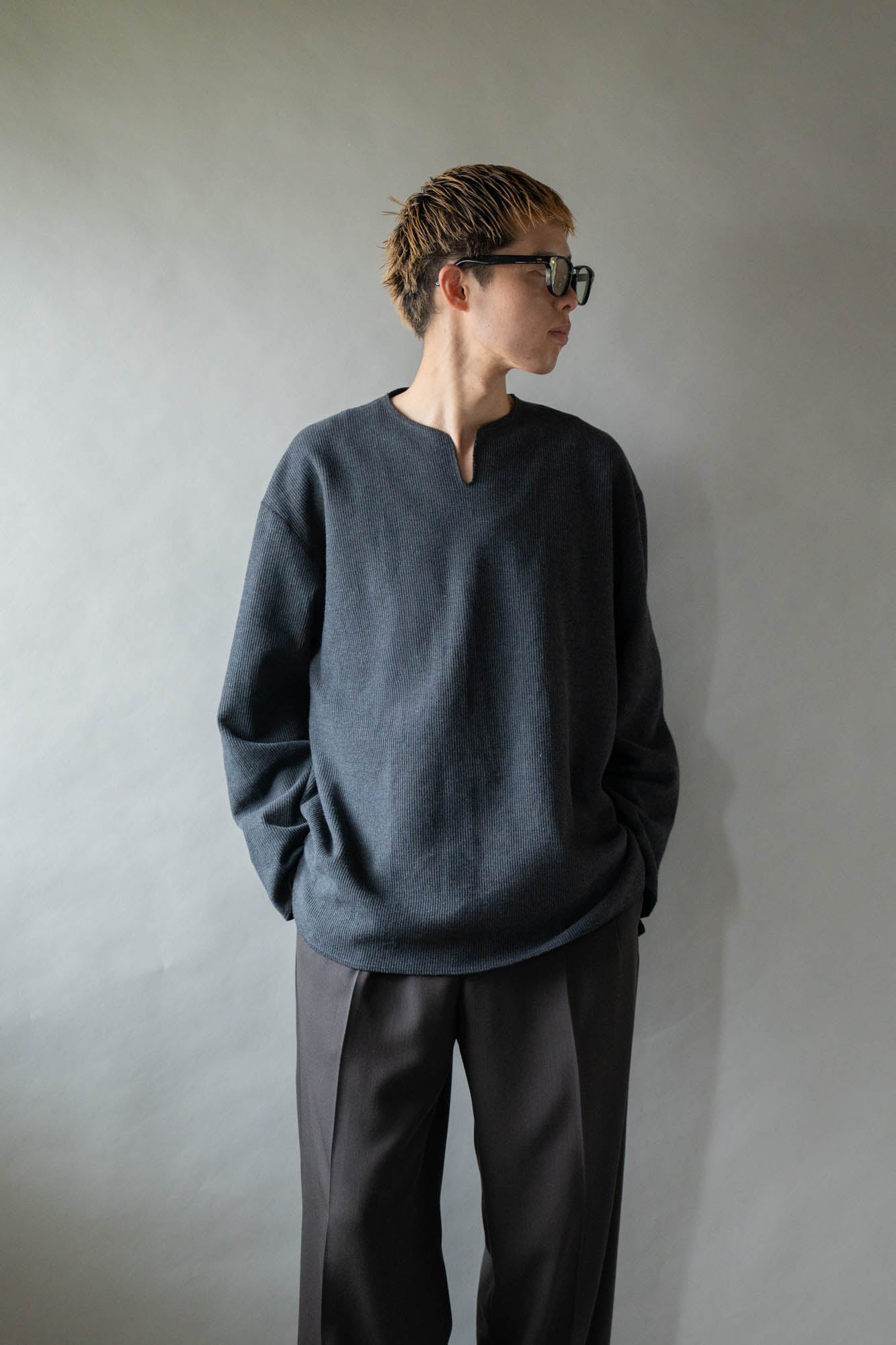 Rough&Smooth Thermal Over-neck L/S