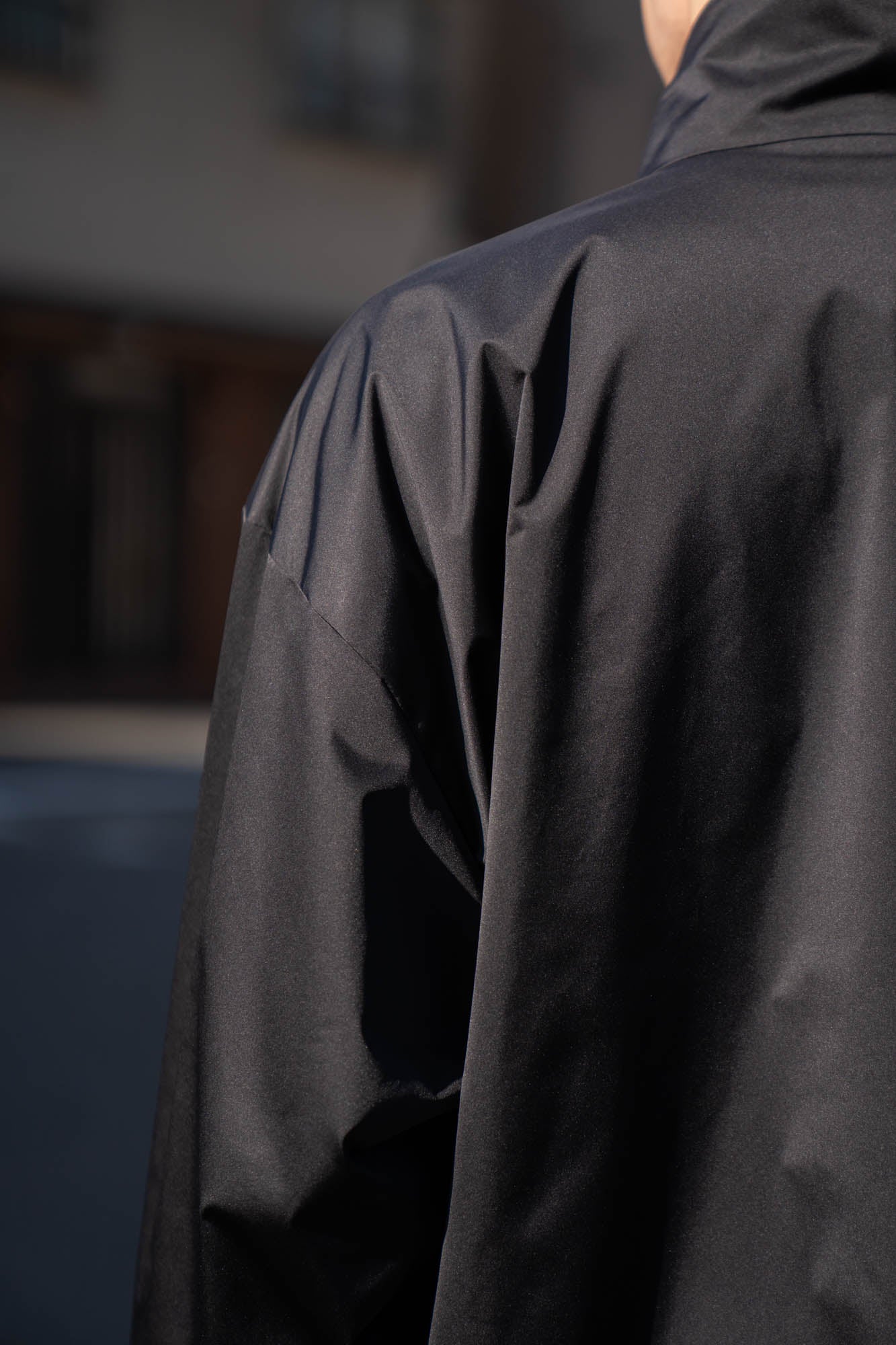 SILK-BACK STAND COLLAR ZIP JACKET(ST.1378)