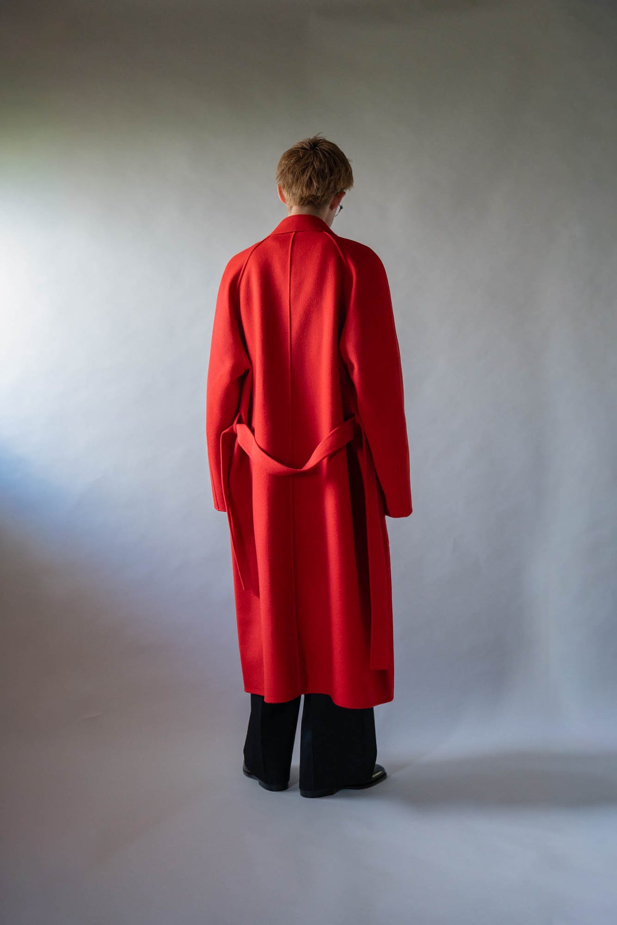 W/CA DOUBLE FACE NOTCH LAPEL COAT(ST.1544)
