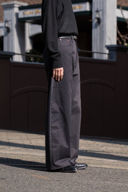 DEFORMATION WIDE COTTON PANTS(ST.1390)