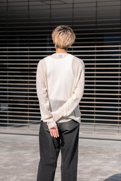 W/AL/NY KNIT CREW NECK LS(ST.1480)