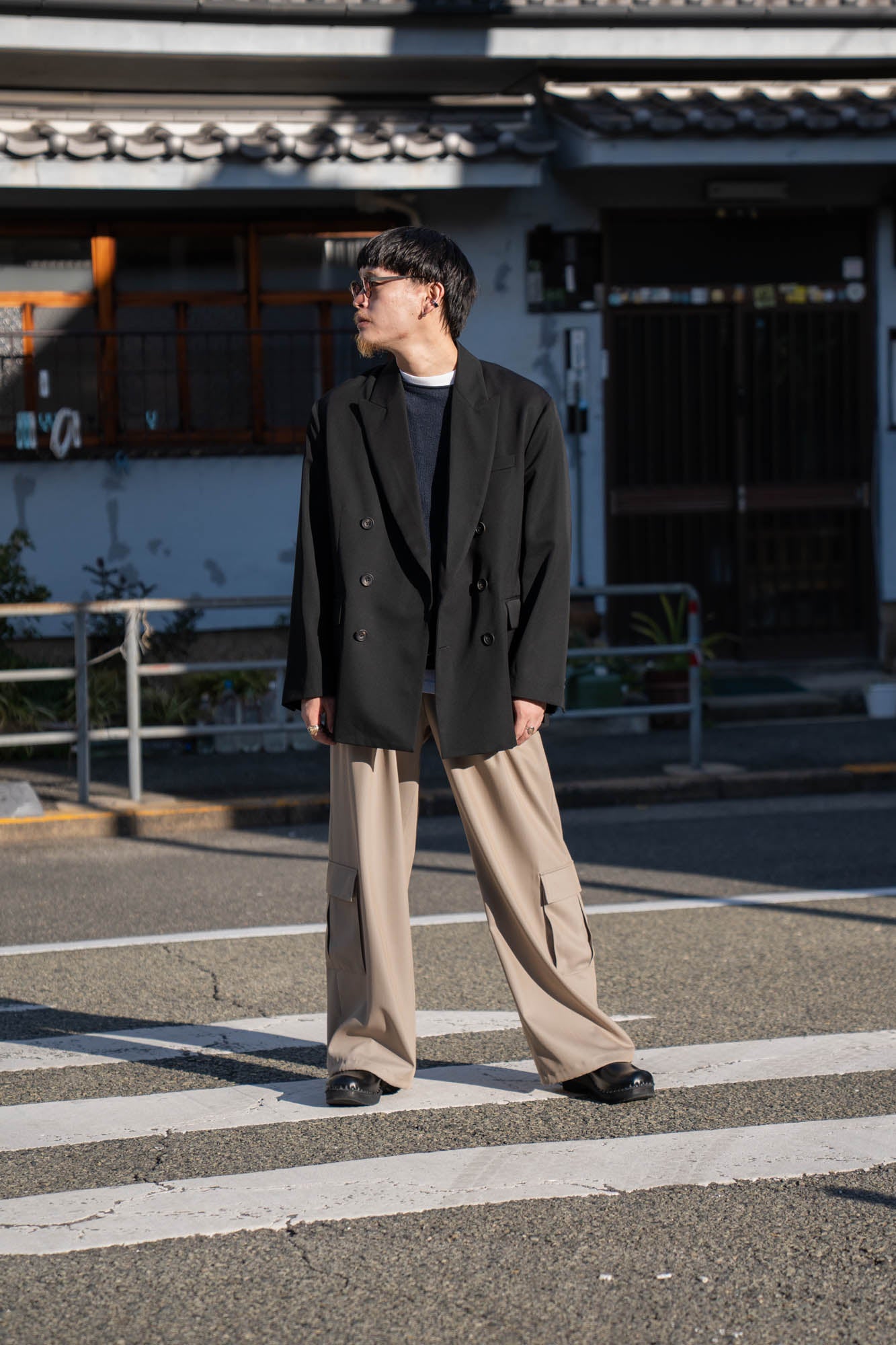 OVERSIZED DOUBLE BREASTED JACKET(ST.1411)